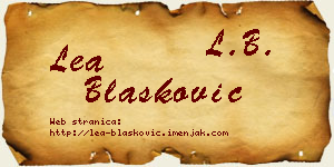 Lea Blašković vizit kartica